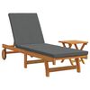 vidaXL Sonnenliege 2 stk. Massivholz Akazie Braun