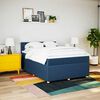 vidaXL Boxspringbett mit Matratze Blau 160x200 cm Stoff