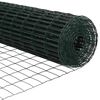 vidaXL Zaun mit Pfosten Gr&uuml;n 1,2 x 10 m Stahl und PVC