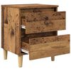 vidaXL Bettschrank Altholz 40 x 35 x 50 cm Holzwerkstoff