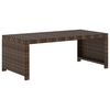vidaXL 5-tlg. Garten-Lounge-Set mit Auflagen Poly Rattan Braun