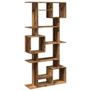 vidaXL B&uuml;cherregal Altholz-Optik 92x29x188 cm Holzwerkstoff