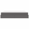 vidaXL Bettgestell mit Matratze mit Matratze 2 pcs Grau PVC