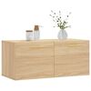 vidaXL Wandschrank Sonoma-Eiche 80x36,5x35 cm Holzwerkstoff