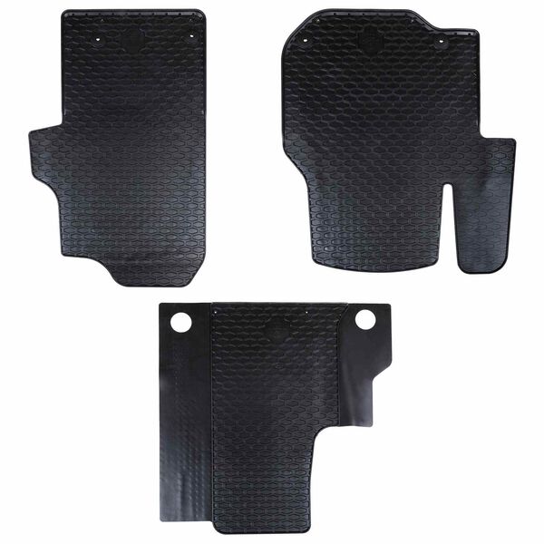 vidaXL Autofu&szlig;matte 3 pcs Schwarz VW CRAFTER , TGE TPE