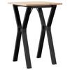 vidaXL Esstisch Y-Gestell 50x50x75 cm Massivholz Kiefer und Stahl