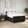 vidaXL Boxspringbett mit Matratze Schwarz 160x200 cm Stoff