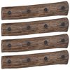 vidaXL Kleiderb&uuml;gel Braun 50 x 8 x 12 cm Massives upgecyceltes Holz