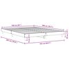 vidaXL Bettgestell ohne Matratze Sonoma-Eiche 160x200 cm Holzwerkstoff