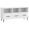 vidaXL TV-Schr&auml;nk Hochglanz Wei&szlig; 102 x 34,5 x 50 cm Holzwerkstoff