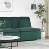 vidaXL Modulares Sofa Mittelmodul mit Kissen Dunkelgr&uuml;n 100 cm