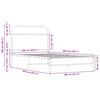 vidaXL Bettgestell ohne Matratze 100x200 cm Sonoma-Eiche Holzwerkstoff