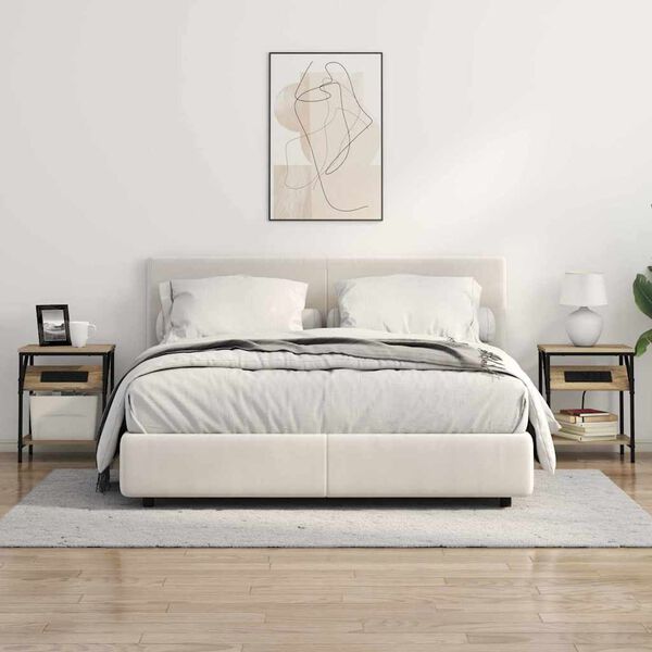 vidaXL Nachttisch Sonoma-Eiche 38 x 30 x 48 cm Holzwerkstoff