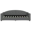 vidaXL Tagesbett Ausziehbar Dunkelgrau 90x190 cm Stoff