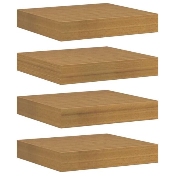 vidaXL Wandregal 4 pcs Beige 23 x 23,5 x 4 cm Holzwerkstoff