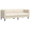 vidaXL 3-tlg. Sofagarnitur Creme Stoff