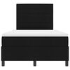 vidaXL Boxspringbett mit Matratze Schwarz 120 x 190 cm Stoff