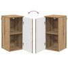 vidaXL Badezimmerschrank Wandmontiert Artisan-Eiche 30 x 31,5 x 61 cm