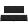 vidaXL Boxspringbett mit Matratze Schwarz 200 x 200 cm Samt