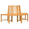 vidaXL Baumbank Halbrund &Oslash;160 cm Massivholz Teak