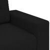 vidaXL 3-Sitzer-Sofa Schwarz 180 cm Stoff