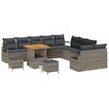 vidaXL Garten-Sofa-Set 13 stk. 12-Sitzanzahl Grau