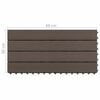 vidaXL Terrassenfliese 6 pcs Dunkelbraun 60 x 30 cm WPC
