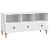 vidaXL TV-Schr&auml;nk Hochglanz Wei&szlig; 102 x 34,5 x 50 cm Holzwerkstoff