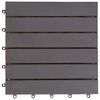 vidaXL Terrassenfliese 10 pcs Grau 30 x 30 cm Akazien-Hartholz