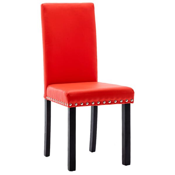 vidaXL Esszimmerst&uuml;hle 2 Stk. Rot PVC