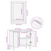 vidaXL Badezimmerschrank-Set Wandmontiert 2 pcs Massivholz Mango