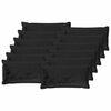 vidaXL Kissenbezug 12 stk. HOUTEN Schwarz 40 x 80 cm Flanell
