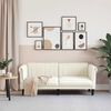 vidaXL Sofa 2-Sitzer Creme Samt