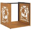 vidaXL Brennholzregal 40x40x40 cm Wetterfester Stahl