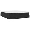 vidaXL Ottoman-Bett mit Matratze Schwarz 160x200 cm Samt