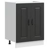 vidaXL Sp&uuml;lenunterschrank Kalmar Schwarz 60x46x81,5 cm Holzwerkstoff