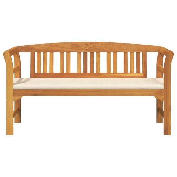 vidaXL Rosenbank Natur 157 x 46 x 82,5 cm Massivholz Akazie