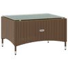 vidaXL 8-tlg. Garten-Lounge-Set mit Auflagen Poly Rattan Braun