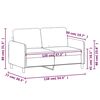 vidaXL 2-Sitzer-Sofa Dunkelgrau 120 cm Stoff