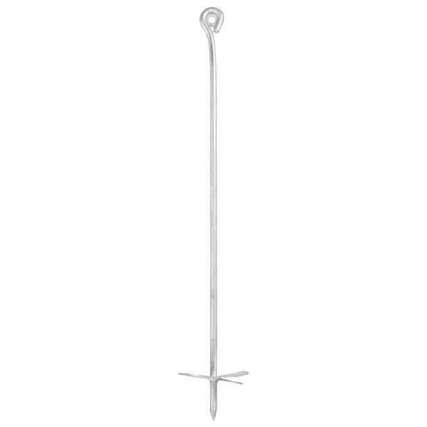 vidaXL Erdanker 4 Stk. 10×60 cm Verzinktes Metall