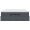 vidaXL Ottoman-Bett mit Matratze Dunkelgrau 140x200 cm Samt