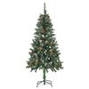 vidaXL Künstlicher Weihnachtsbaum mit Beleuchtung Kugeln Zapfen 150 cm