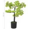vidaXL Künstlicher Bonsai Zypresse mit Topf 60 cm Grün