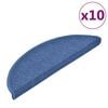 vidaXL Stufenmatten 10 Stk. 56x17x3 cm Blau Halbrund