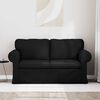 vidaXL Sofa 120cm Schwarz Metall
