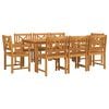vidaXL Garten Essgruppe 9 Stk. Braun Massivholz Akazie