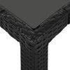 vidaXL 5-tlg. Garten-Essgruppe Poly Rattan Schwarz