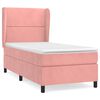 vidaXL Boxspringbett mit Matratze Rosa 80x200 cm Samt