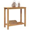 vidaXL Couchtisch mit Speicher Braun 85 x 35 x 75 cm Teak-Massivholz