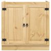 vidaXL Schrank SKI Honigbraun 80 x 46 x 81.5 cm Massives Kiefernholz